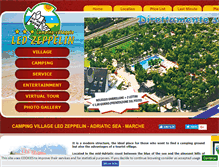 Tablet Screenshot of campingledzeppelin.it